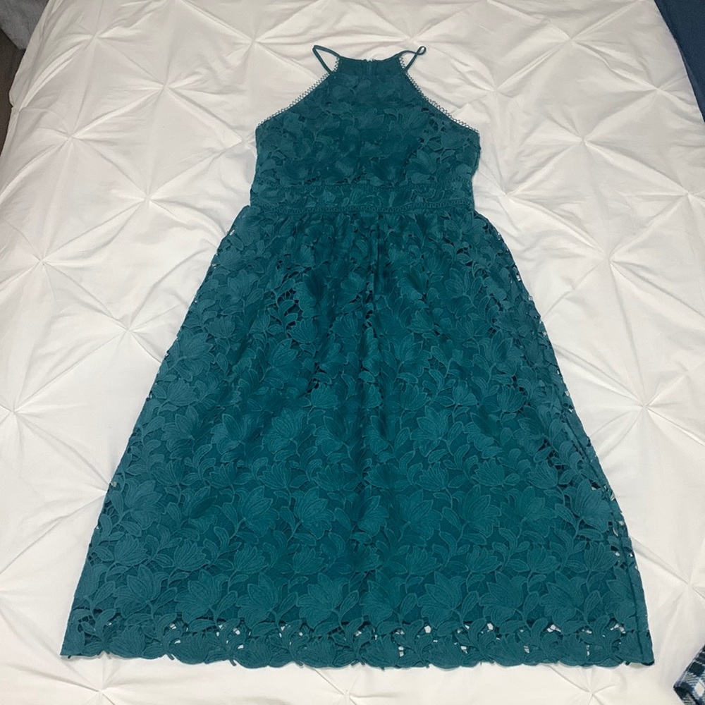 Green Lace LOFT Dress